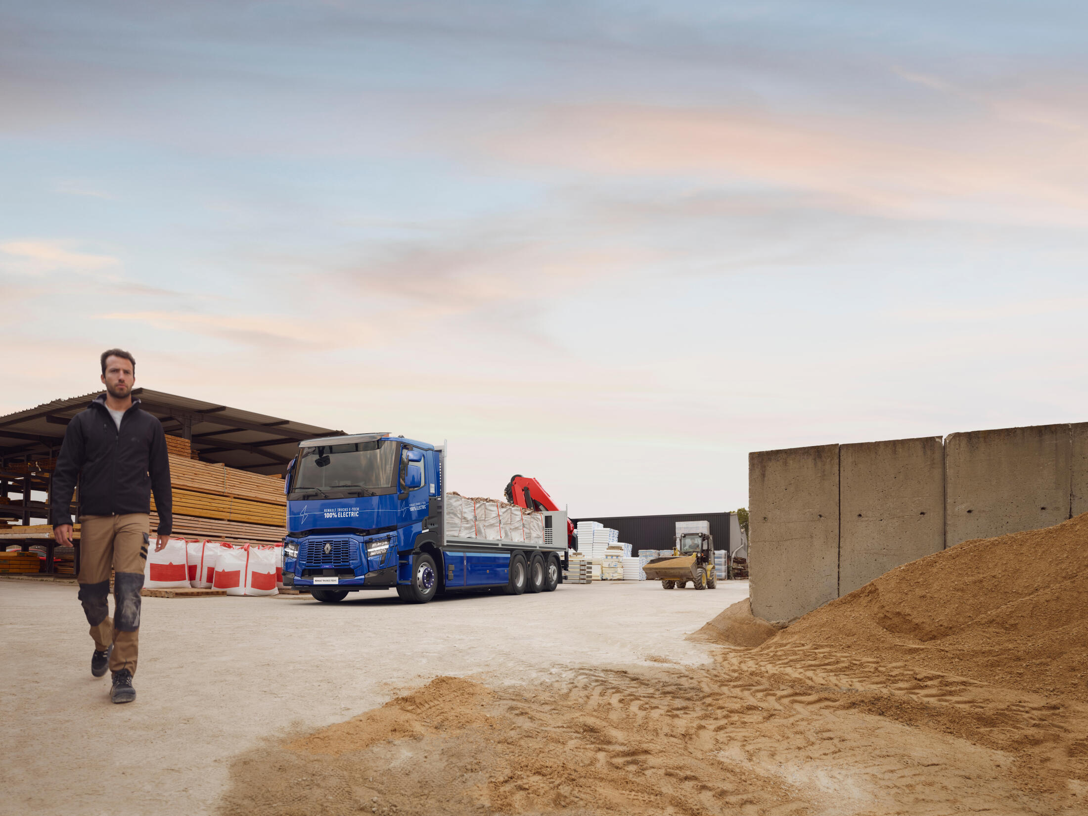 Renault Trucks E-Tech C construction site