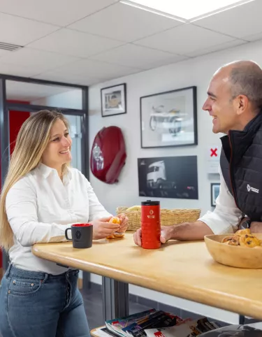 Pauze onder collega's