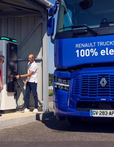 The location of public charging hubs for electric trucks in Europe