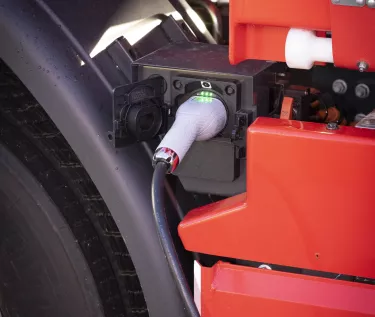 Coca Cola Belgium 30 E-Tech Trucks charging